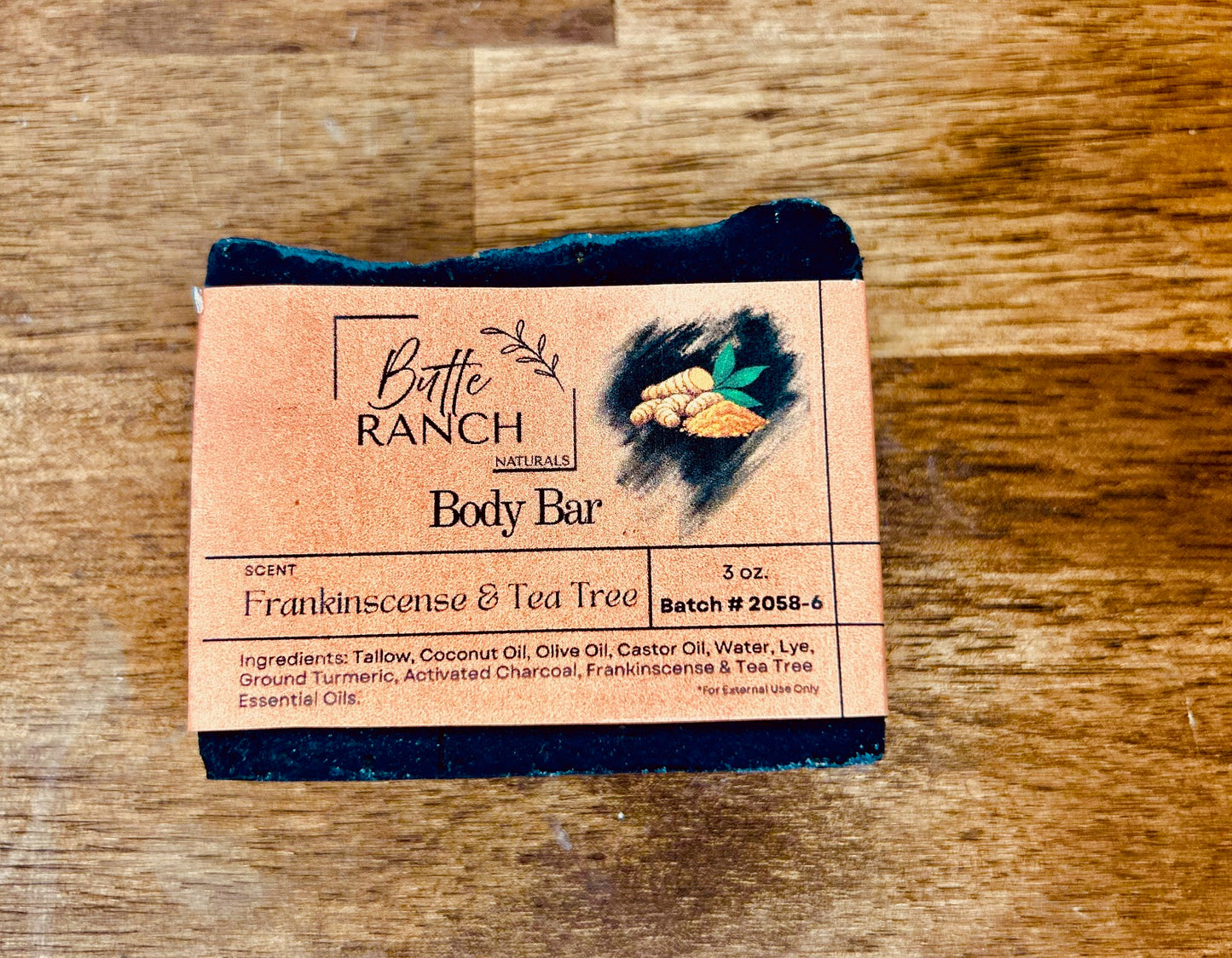 Turmeric Charcoal Detox Body Bar