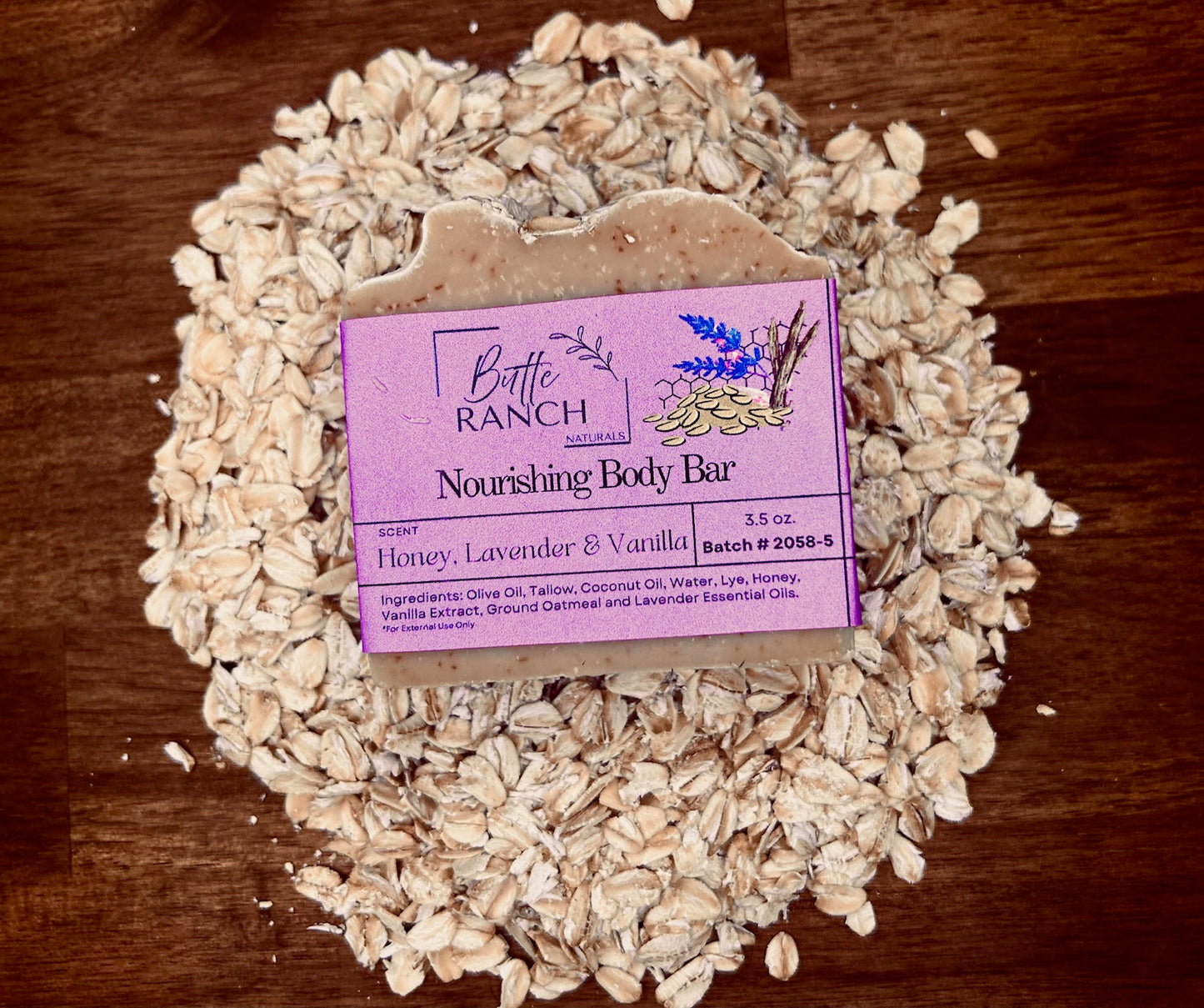 Nourishing Oat Body Bar - Honey, Lavender & Vanilla
