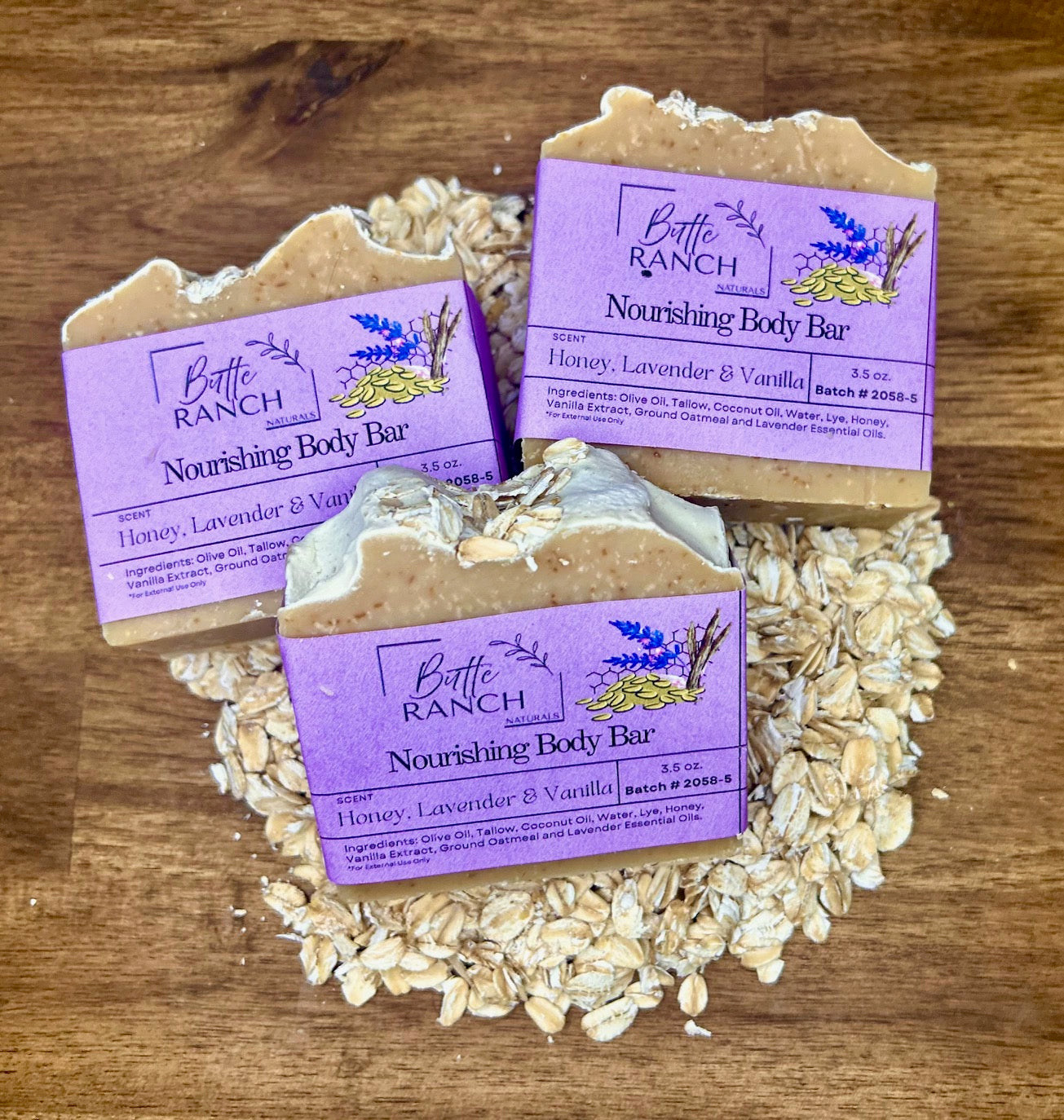 Nourishing Oat Body Bar - Honey, Lavender & Vanilla