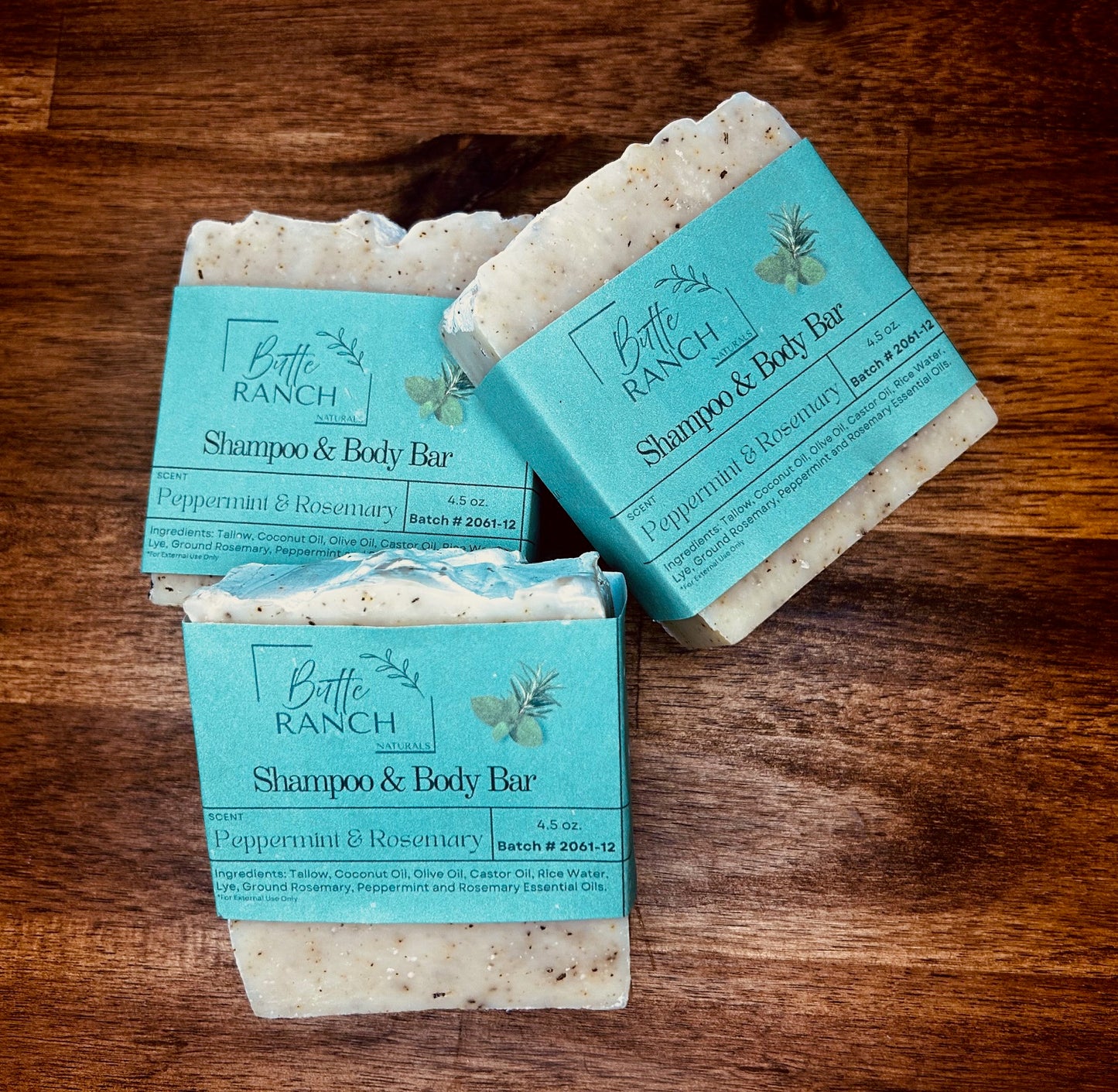 Shampoo & Body Soap - Peppermint & Rosemary