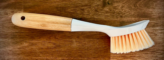 Long Wood-Handled Dish Brush